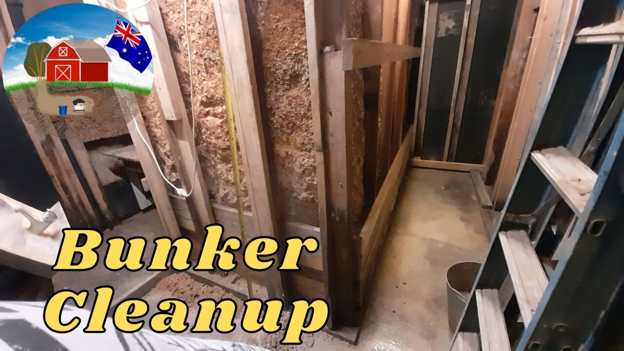 Bunker clean up continues Ep55 #Bunker #secrettunnel #diy #stormshelter
