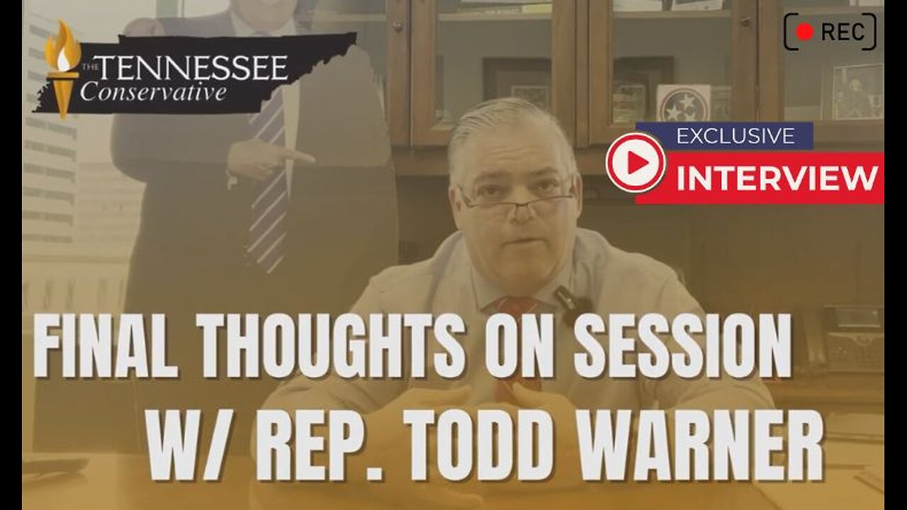 Representative Todd Warner’s Final Thoughts On This Session Of The General Assembly & More!