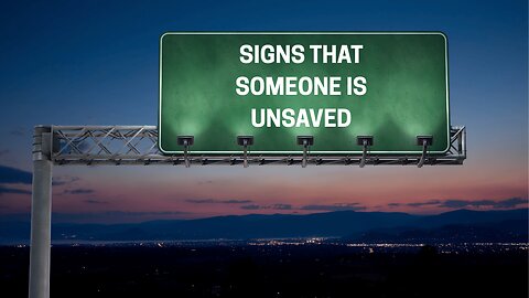 Signs That Someone Is Unsaved - Pastor Dillon Awes | Anchor Baptist Church