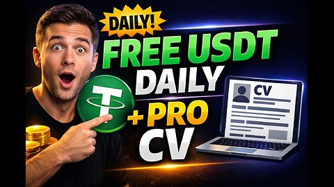 How to Claim FREE USDT Daily + Create a Professional CV Online (Step-by-Step)