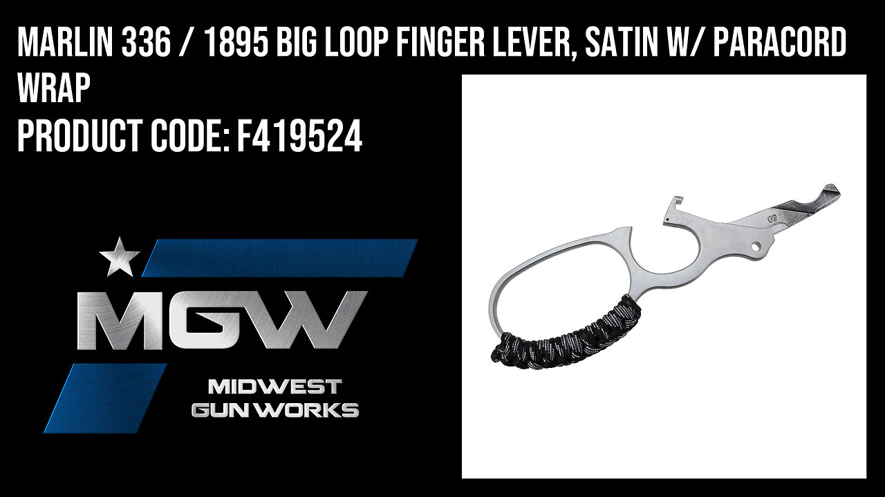 Marlin 336 / 1895 Big Loop Finger Lever, Satin w/ Paracord Wrap - F419524