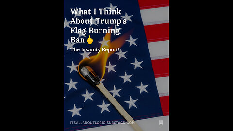 What I Think About Trump's Flag Burning Ban🖕