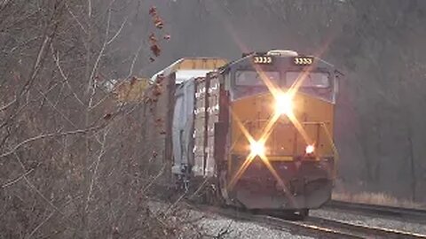 CSX M370 Manifest Mixed Freight Train from Lodi, Ohio December 22, 2023