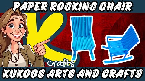 How to Make a Paper Rocking Chair | DIY Miniature Craft Tutorial