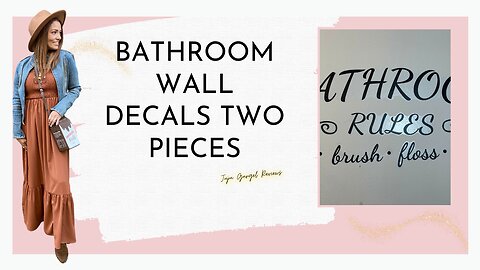 Bathroom wall decals two pieces review