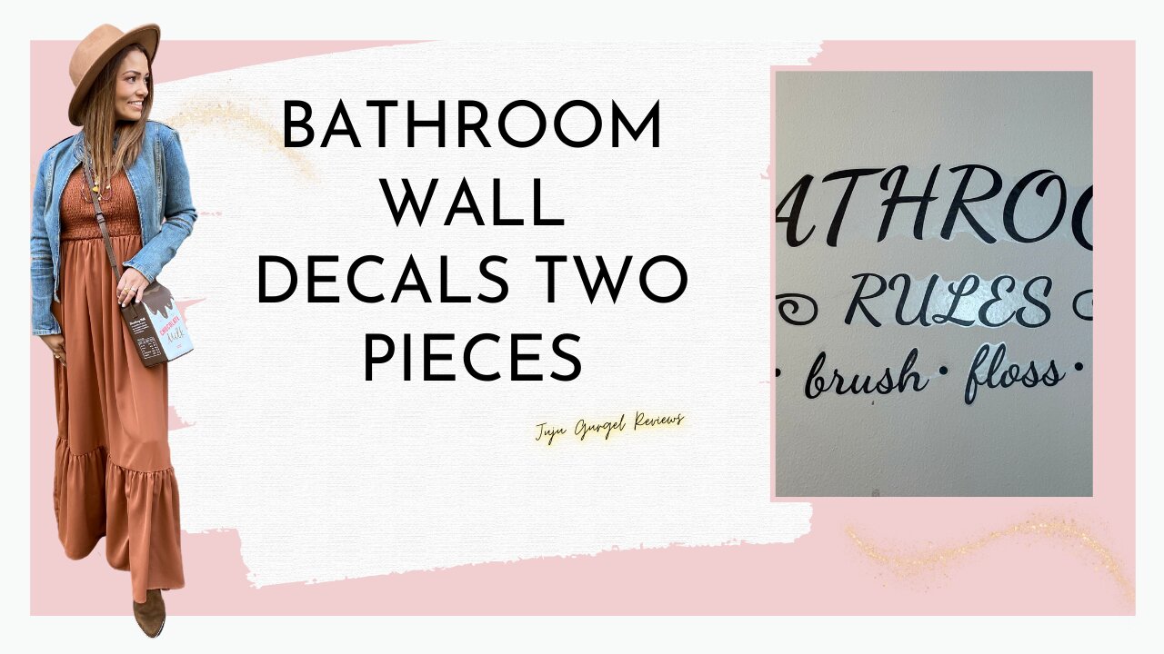 Bathroom wall decals two pieces review