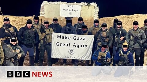 Anti-Islamic US biker gang members run security at deadly Gaza aid sites | BBC News