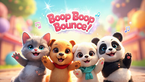 Boop Boop Bounce! 🐾🎈 | Silly Loop Song for Kids
