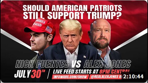 Full Alex Jones. Vs Nick Fuentes Debate