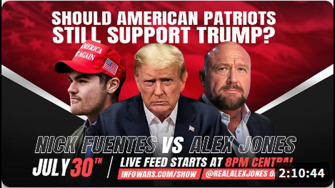 Full Alex Jones. Vs Nick Fuentes Debate