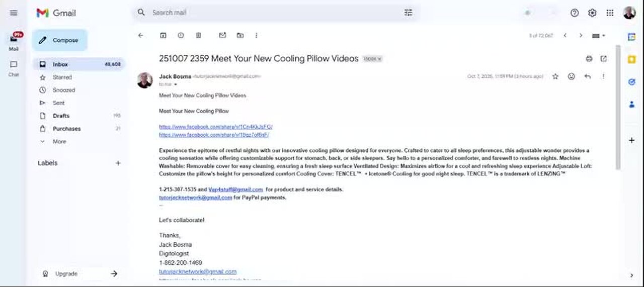 A UNIQUE COOLING PILLOW