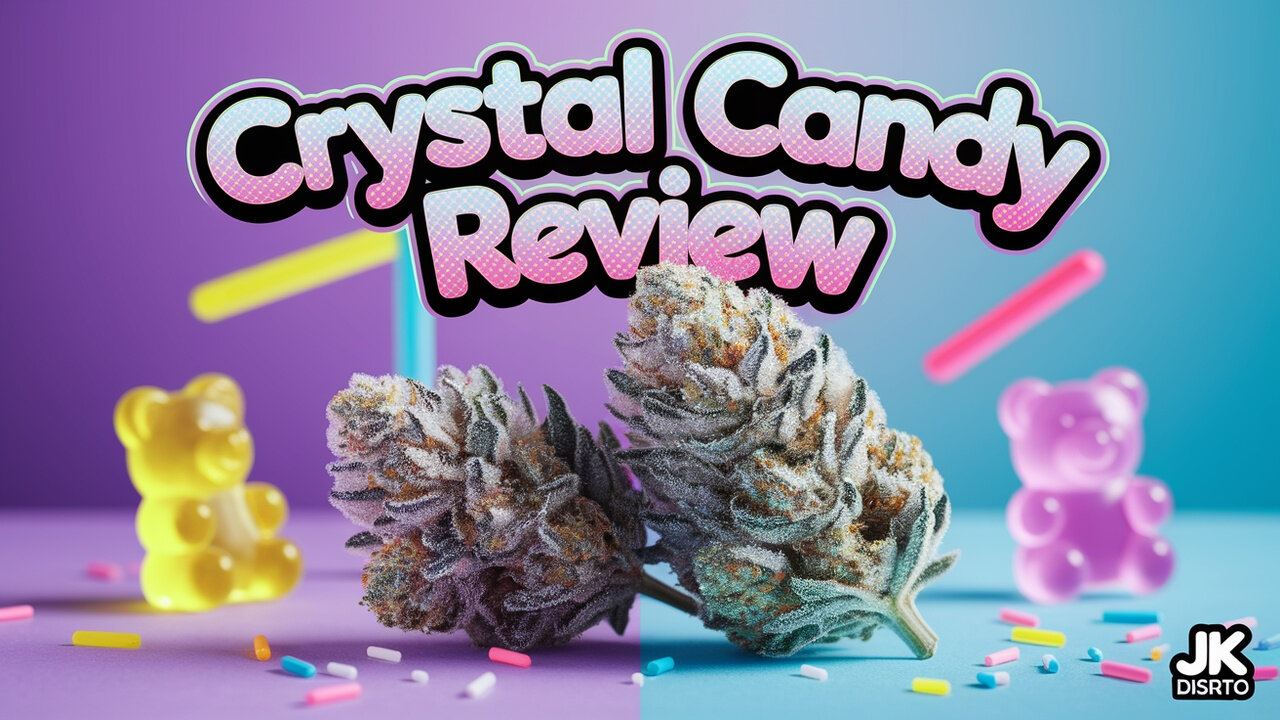 JK Distro CRYSTAL CANDY Flower Review 🍬✨ | Frosty, Sweet & Potent!