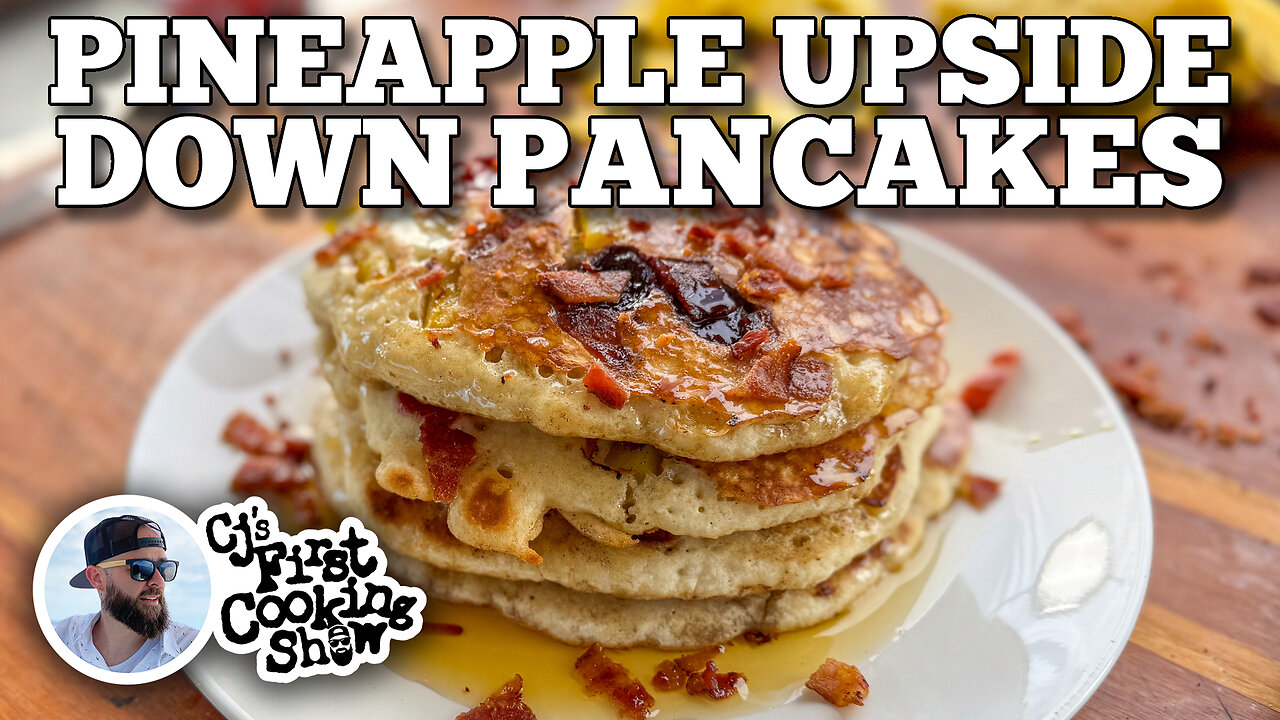 CJ's Pineapple Upside Down Pancakes on the Blackstone Griddle