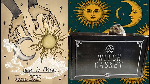 Witch Casket June 2025 Unboxing Theme Sun & Moon - Magickal Monthly Mystery Subscription Box