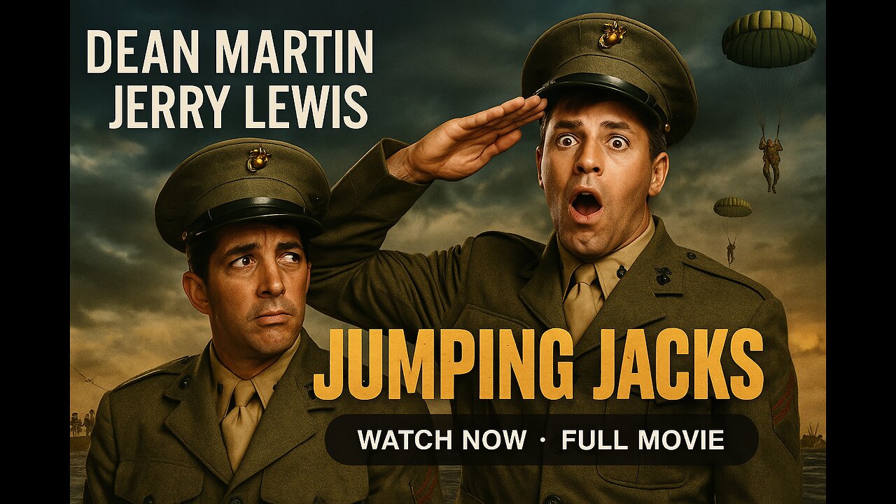 Jumping Jacks (1952) | Full Movie | Dean Martin & Jerry Lewis in a Hilarious Military Comedy