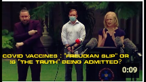 "Freudian Slip or Unveiling of Truth About Covid Vaccines?"