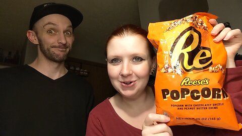 Reese's Peanut Butter Chocolate Drizzled Popcorn Taste Test