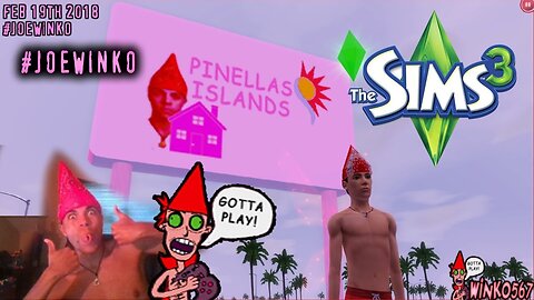 First Day on Pinellas Island - Sims 3 Live Stream 1x01 (Feb 19th 2018) - Joe Winko