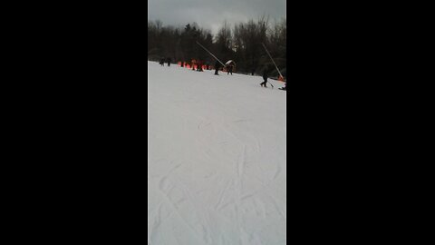 Lane and Grammy skiing 2013