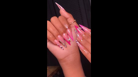 💅 Beautiful Butterfly Nail Art | Pink Polish Nail Art Design | Luxury Nail Finishing ✨