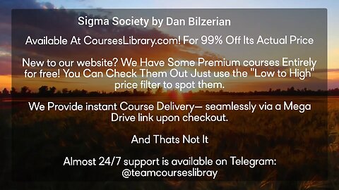 Sigma Society by Dan Bilzerian(CoursesLibrary.com)