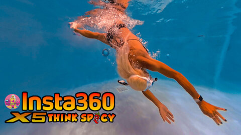 Aqua Girl Feels Like She Can Fly Underwater Shot on Insta360 X5 