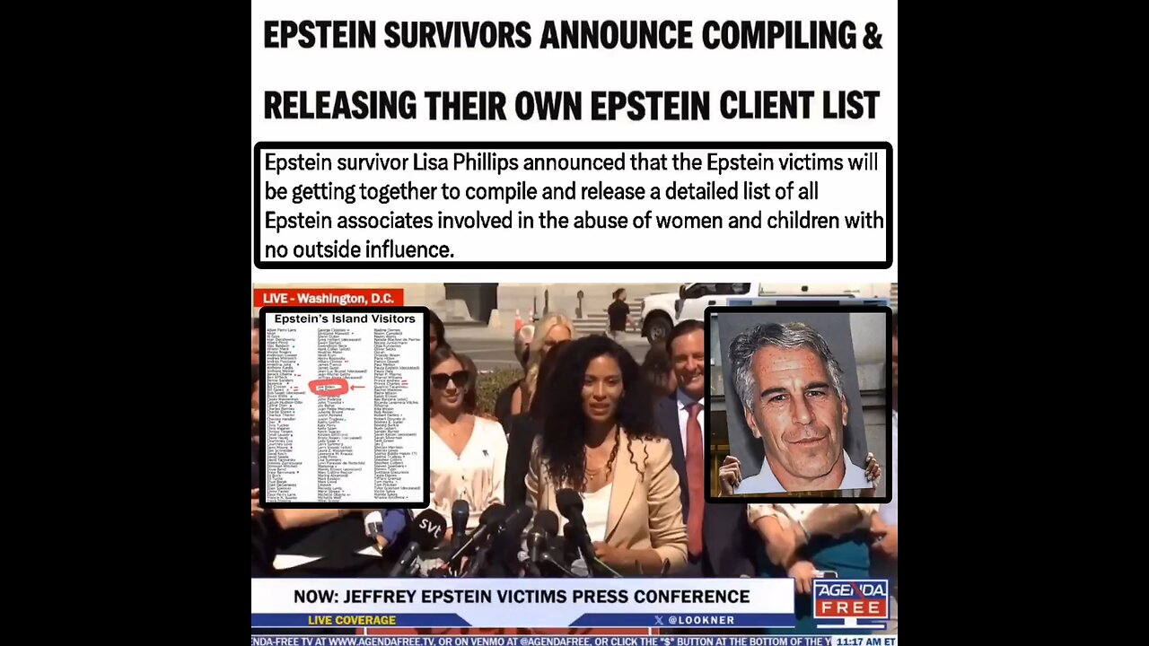 Epstein victims will compile and release their own version of the Epstein client list.