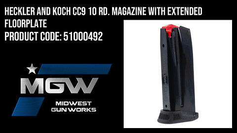 Heckler and Koch CC9 10 Rd. Magazine with Extended Floorplate - 51000492