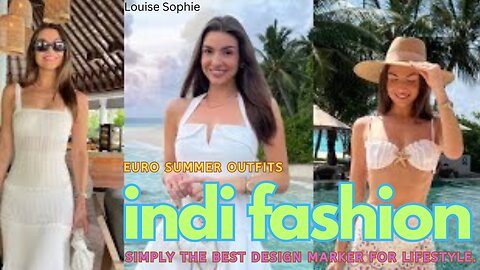 EURO SUMMER OUTFITS 🌞 | Travel Lookbook & Style Inspo | indifashion