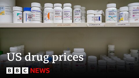 Pharmaceutical company share prices fall following Trump order | BBC News
