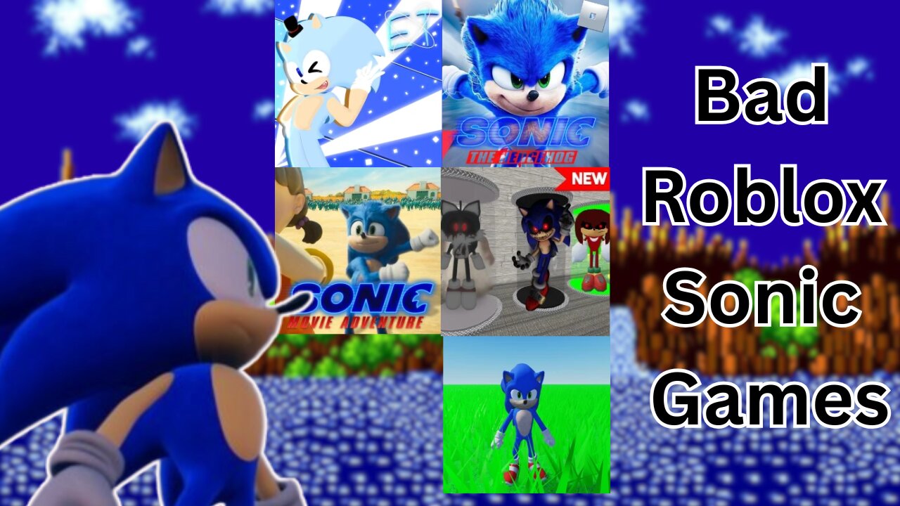 Playing many BAD Sonic Roblox Games | Ft Weguss