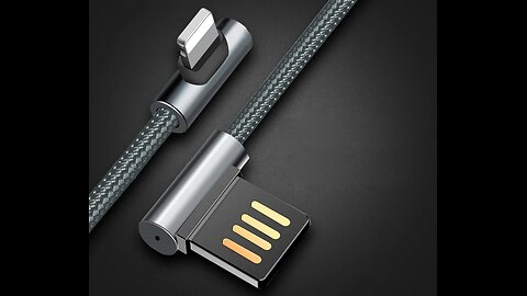 Reversible Dual-End L-Shaped Lightning Cable For Phone Addict