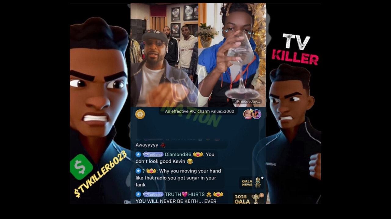 PRINCE J CAMS UP DURING PK WITH KEVIN JONES SHIT GETS UGLY