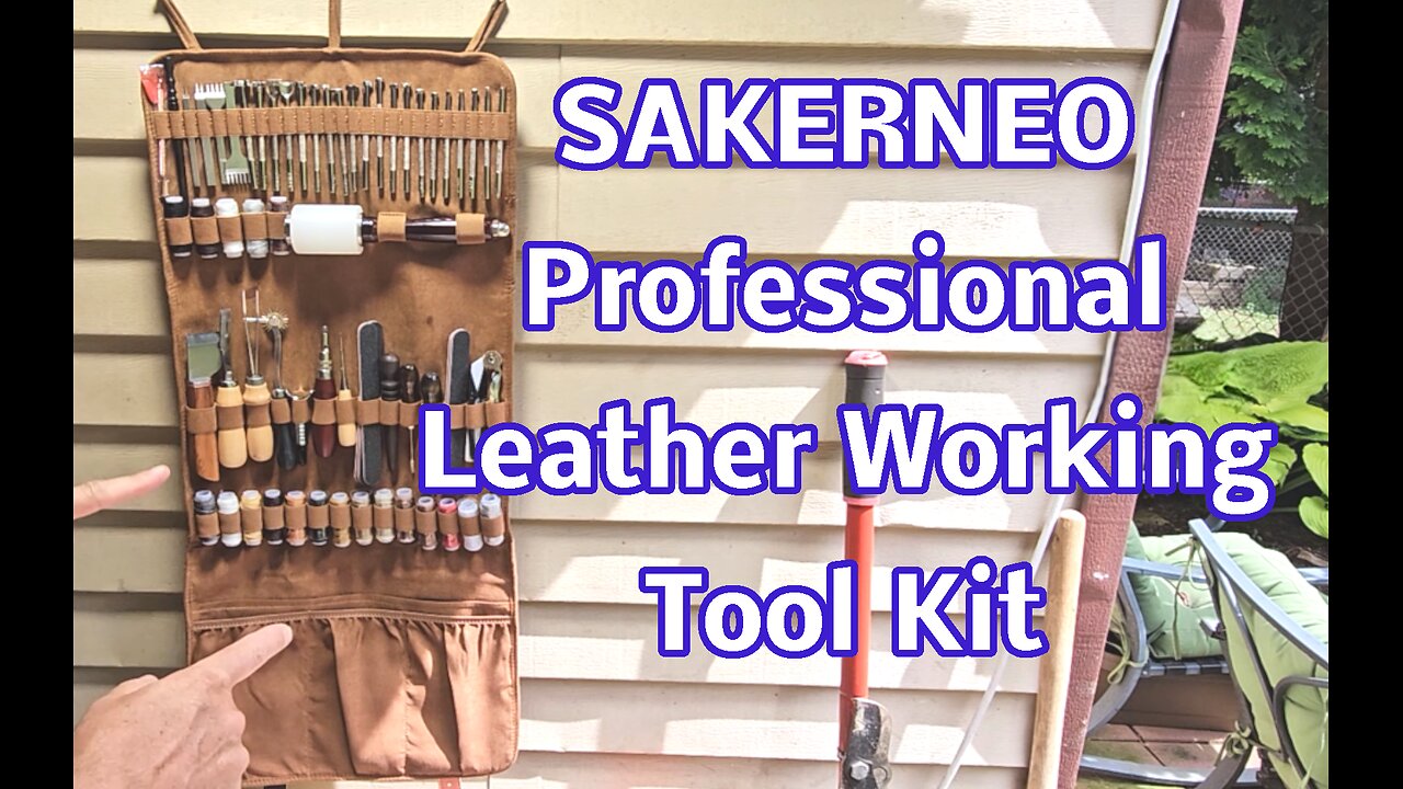 SAKERNEO Professional Leather Working Tool Kit, DIY, Repairs, Craft