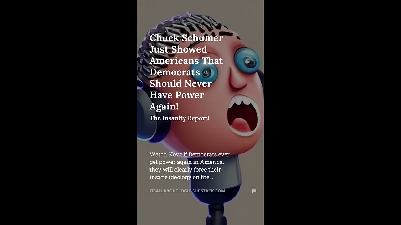 Chuck Schumer Just Showed Americans That Democrats Should Never Have Power Again! 😲