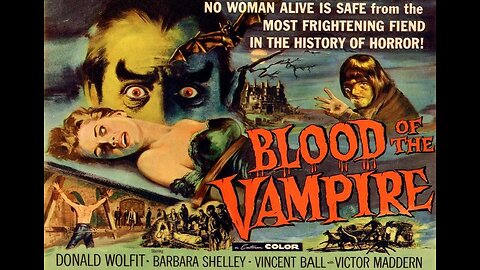BLOOD OF THE VAMPIRE 1958 Scientist Killed by Superstitious Town Returns as Vampire FULL MOVIE HD & W/S