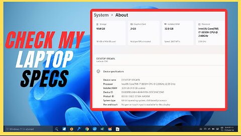 How To Check PC/LAPTOP Specs?