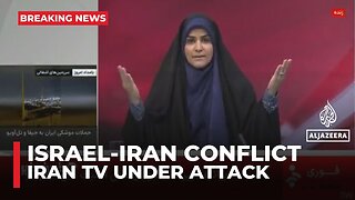 Iranian state TV attacked while on air in latest wave of Israeli strikes on Tehran
