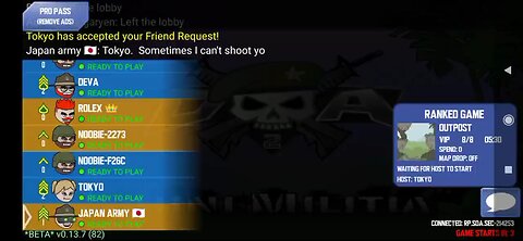 Mini militia Japan Vs Japan pro match