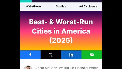 The best and worst run cities in America