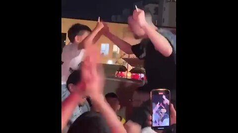 Elkana the returned hostage is dancing with his 5 years old son.