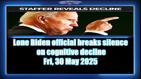 Lone Biden official breaks silence on cognitive decline