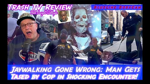 Jaywalking Gone Wrong! Man-Child Gets Tased By A Cop On A Bicycle In Shocking Encounter!!