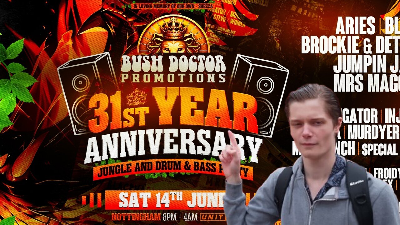 Bush Doctor 31st Anniversary at Unit 13 - Nottingham - Big Rave