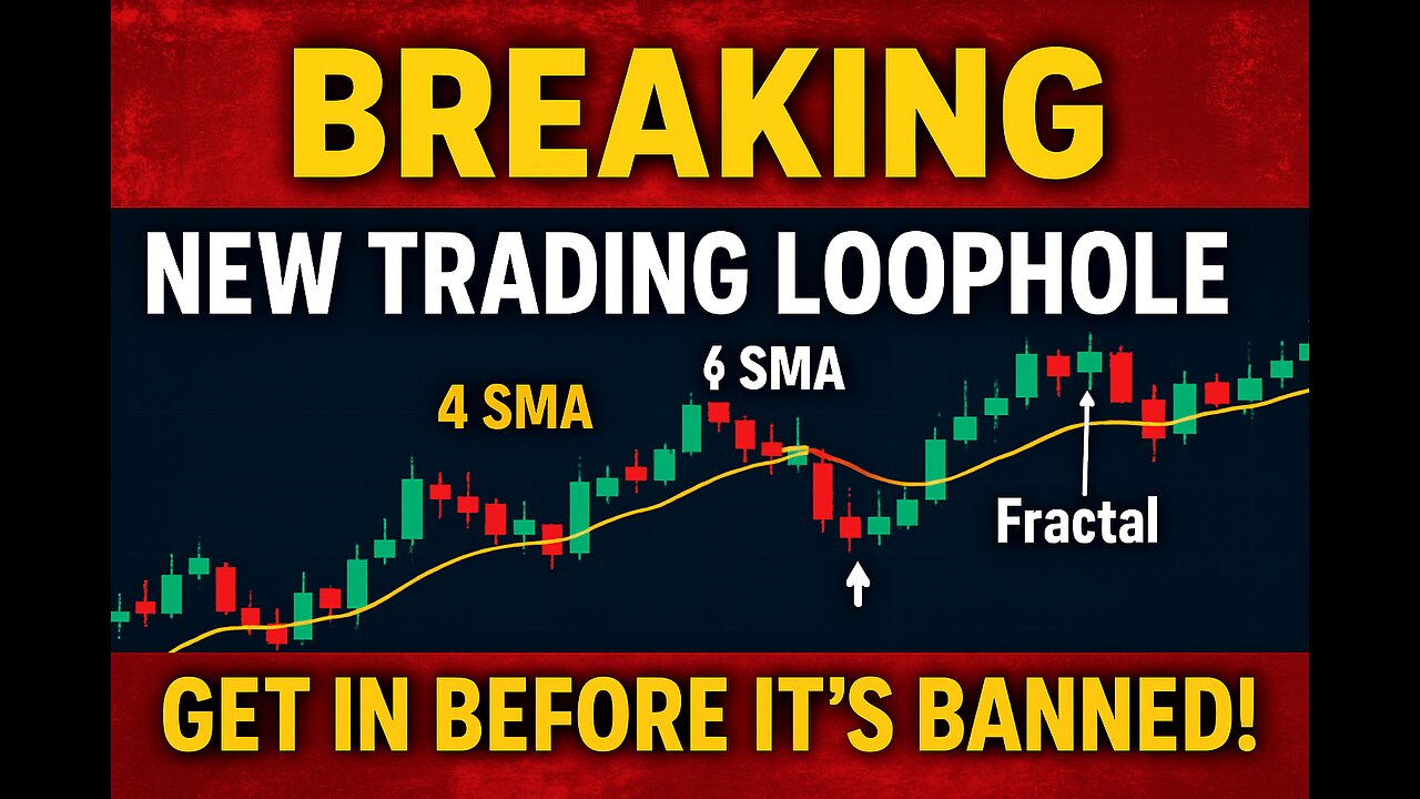 BREAKING: New Trading Loophole Found Using 4 SMA, 8 SMA & Fractals — GET IN BEFORE IT’S BANNED!
