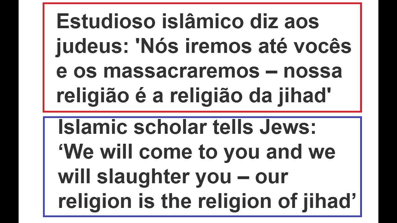 Xeique Libanês alerta os 'Filhos de Sião' (MEMRI TV)