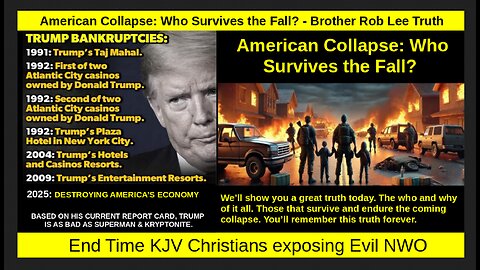 American Collapse: Who Survives the Fall? - Brother Rob Lee Truth