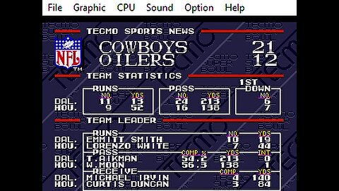 Gens rom Tecmo Super Bowl