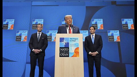 President Trump Addresses the Media at the NATO Summit, and Makes an Interesting Proposal