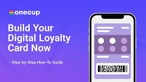 Design Your Digital Loyalty Card & QR Code